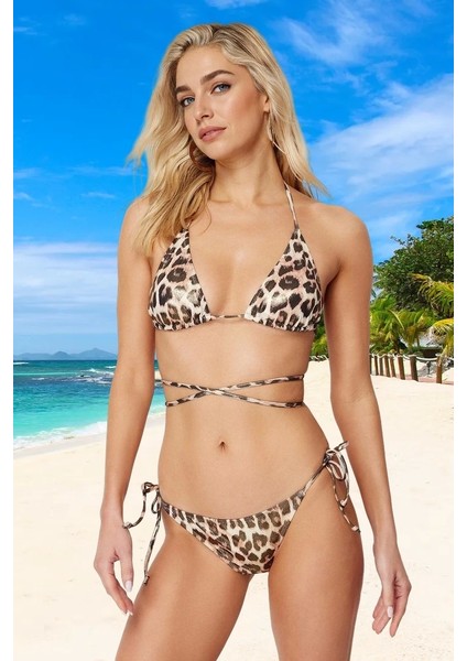 Bağlamalı Tasarım Bikini Takımı Hızlı Kuruyan Plaj ve Havuz Için Uv Korumalı Yaz Koleksiyonu fiyatları