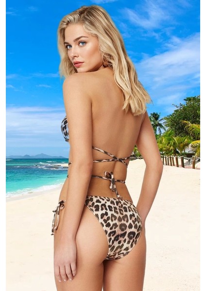 Bağlamalı Tasarım Bikini Takımı Hızlı Kuruyan Plaj ve Havuz Için Uv Korumalı Yaz Koleksiyonu modelleri