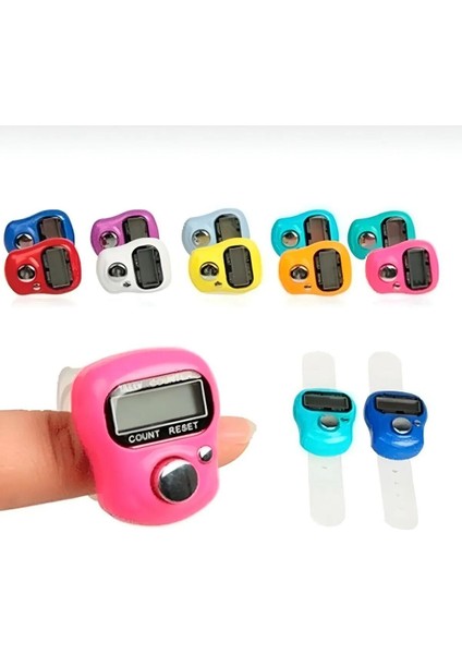 Zikirmatik 1 Adet | Resetli Tek Düğmeli Kaliteli Parmak Yüzük Sayaç Zikir Matik