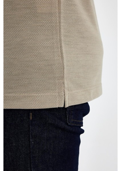 Erkek Basic Polo Yaka Cepli Kısa Kol Lacivert Tişört fırsatları