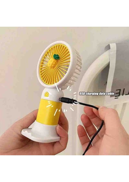 Şarjlı Masa Ve El Fanı Taşınabilir Mini Şarj Edilebilir Renkli Figürlü Fan indirimleri