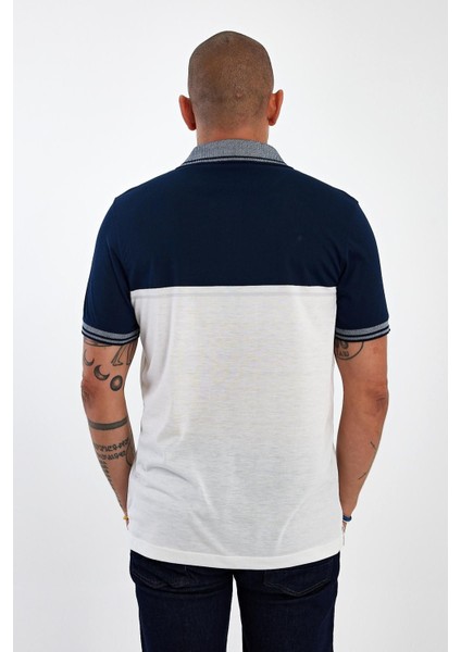 Erkek Basic Polo Yaka Cepli Düz Uzun Lacivert Tişört indirimleri