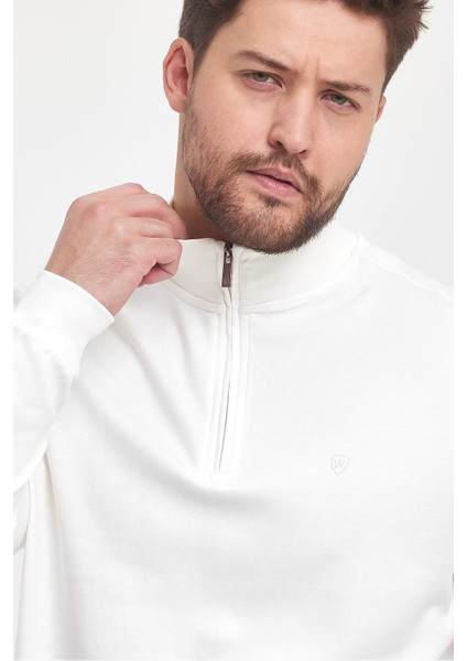 Erkek Kışlık Uzun Fermuarlı Dik Yaka Taş Sweatshirt fiyatları