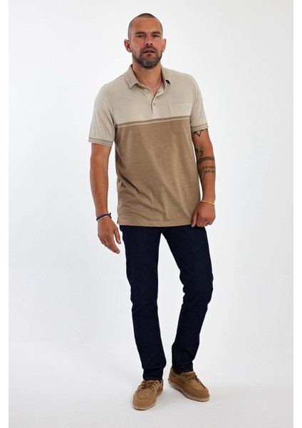 Erkek Basic Polo Yaka Cepli Düz Uzun Lacivert Tişört fiyatları