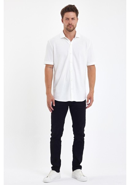 Erkek Polo Yaka Kısa Kollu Düğmeli Bol Bakır Gömlek modelleri