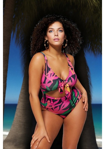 Konforlu Plus Size Mayo Tasarım Büyük Beden Şık Detaylı Rahat Kesim Battal Boy fiyatları