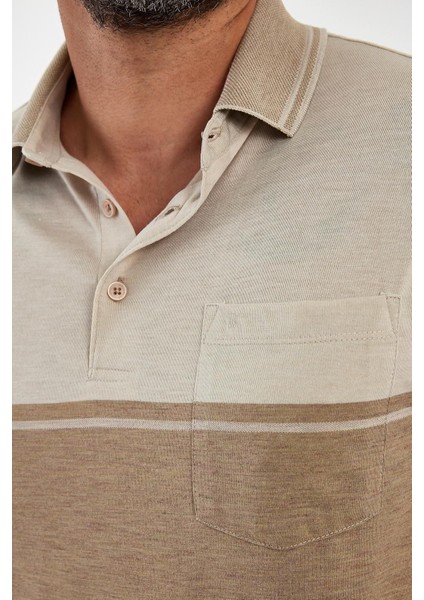 Erkek Basic Polo Yaka Cepli Düz Uzun Lacivert Tişört modelleri