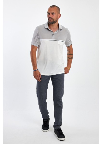 Erkek Basic Polo Yaka Cepli Düz Uzun Lacivert Tişört fiyatları