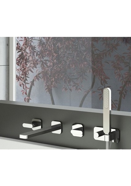 Italyan Webert Living El Duşlu Ankastre Krom Banyo Bataryası fiyatları