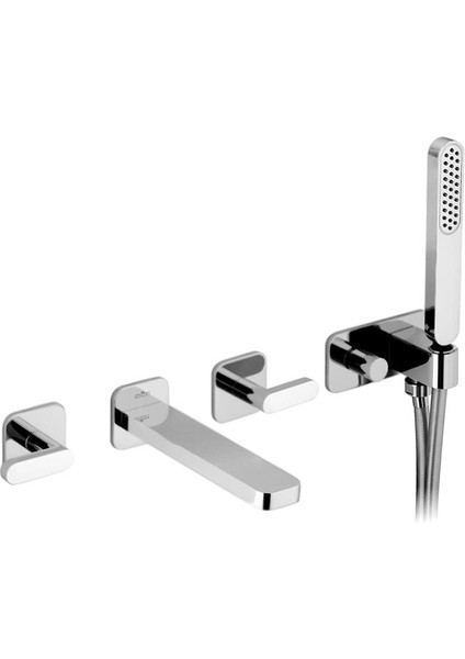 Italyan Webert Living El Duşlu Ankastre Krom Banyo Bataryası fırsatları