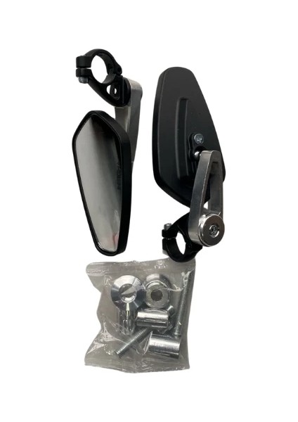 Universal Motosiklet Cnc Ayna Gümüş