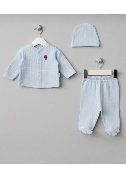 Sevimli Hayvanlar Bebek Tulumu 3' Lü Takım 0-3 / 0-6 Ay