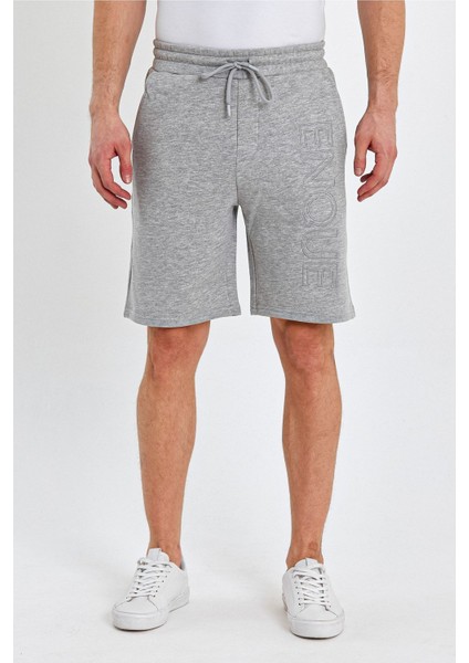 Erkek Lastikli Baskılı Cepli Klasik Kısa Siyah Şort fiyatları