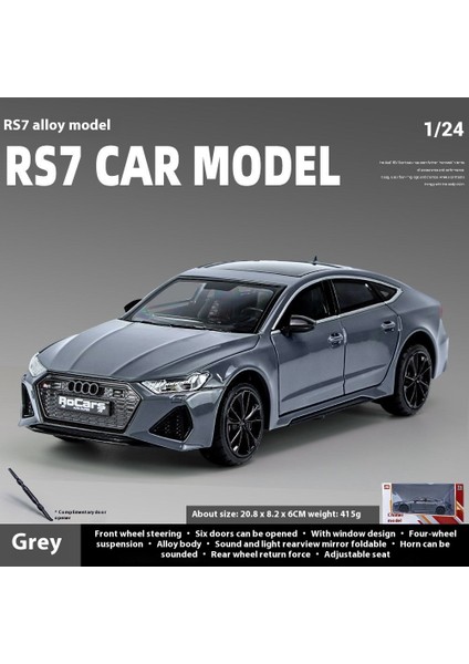 Audi Rs7 Alaşımlı Araba Modeli Ses ve Işıkla Kapıyı Açabilen Oyuncak Araba (Yurt Dışından)