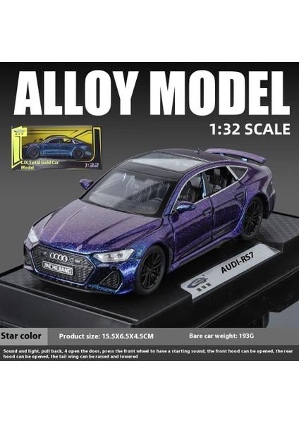 Audi Rs7 Alaşımlı Araba Modeli Ses ve Işıkla Kapıyı Açabilen Oyuncak Araba (Yurt Dışından)
