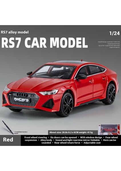 Audi Rs7 Alaşımlı Araba Modeli Ses ve Işıkla Kapıyı Açabilen Oyuncak Araba (Yurt Dışından)