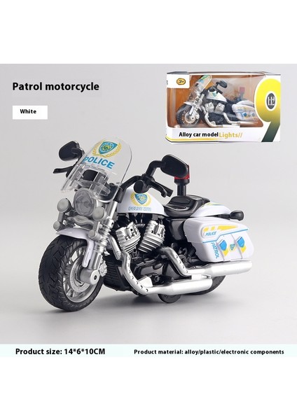 1:12 Alaşımlı Motosiklet Modeli Ses ve Işık Şok Emme Scooter Modeli Koleksiyonluk Süs (Yurt Dışından)