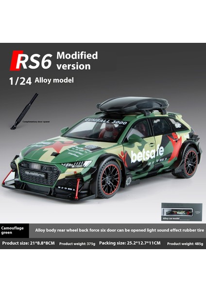 1:24 23CM Alaşım Model Araba Sürücü Kapısı Ses ve Işık Bumerang Araba Koleksiyon Süsleri (Yurt Dışından)