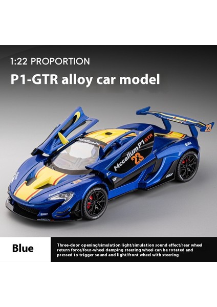 1:24 23CM Alaşım Araba Modeli Simülasyon Spor Araba Oyuncakları Sürücü Kapısı Ses ve Işık Modeli Araba Koleksiyonu Süsleri (Yurt Dışından)