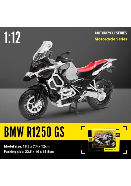 1:12 Alaşımlı Motosiklet Modeli Ses ve Işık Şok Emme Scooter Modeli Koleksiyonluk Süs (Yurt Dışından)