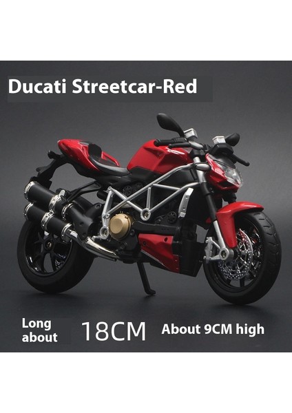 1:12 Ses ve Işık Şok Emicili Alaşım Motosiklet Modeli Motosiklet Koleksiyonu Süsleri (Yurt Dışından)