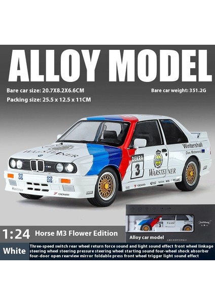1:24 23CM Alaşım Araba Modeli Simülasyon Spor Araba Oyuncakları Sürücü Kapısı Ses ve Işık Modeli Araba Koleksiyonu Süsleri (Yurt Dışından)