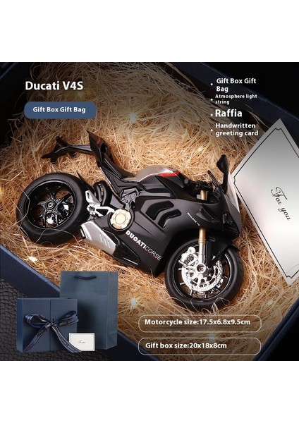 1:12 Alaşımlı Motosiklet Modeli Ses ve Işık Şok Emme Scooter Modeli Koleksiyonluk Süs (Yurt Dışından)