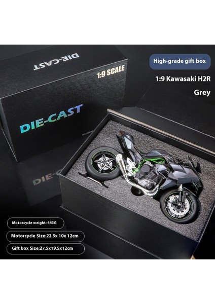 1:12 Ses ve Işık Şok Emicili Alaşım Motosiklet Modeli Motosiklet Koleksiyonu Süsleri (Yurt Dışından)