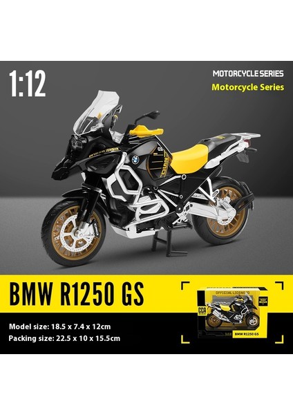 1:12 Alaşımlı Motosiklet Modeli Ses ve Işık Şok Emme Scooter Modeli Koleksiyonluk Süs (Yurt Dışından)