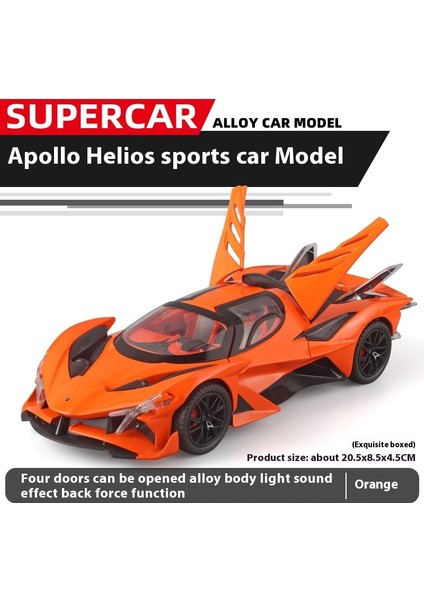 1:24 23CM Alaşım Araba Modeli Simülasyon Spor Araba Oyuncakları Sürücü Kapısı Ses ve Işık Modeli Araba Koleksiyonu Süsleri (Yurt Dışından)
