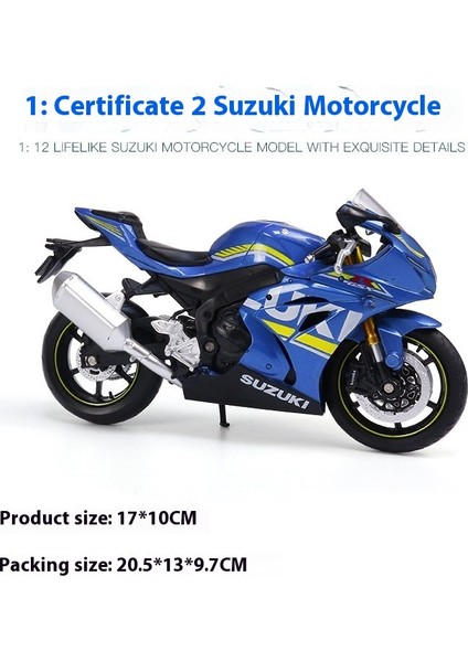 1:12 Alaşımlı Motosiklet Modeli Ses ve Işık Şok Emme Scooter Modeli Koleksiyonluk Süs (Yurt Dışından)