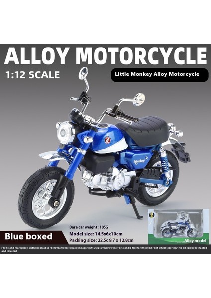 1:12 Alaşımlı Motosiklet Modeli Ses ve Işık Şok Emme Scooter Modeli Koleksiyonluk Süs (Yurt Dışından)