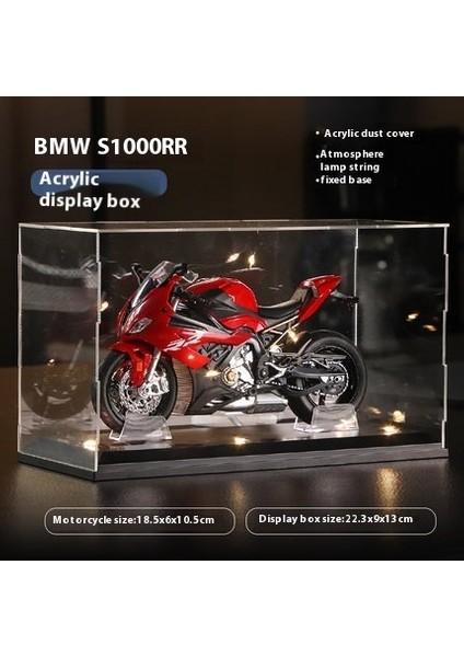 1:12 Ses ve Işık Şok Emicili Alaşım Motosiklet Modeli Motosiklet Koleksiyonu Süsleri (Yurt Dışından)