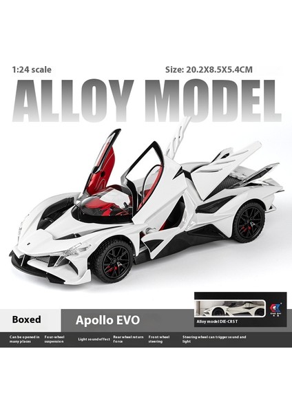 1:24 23CM Alaşım Araba Modeli Sesli ve Işıklı Açık Kapı Spor Araba Modeli Süsleme (Yurt Dışından)