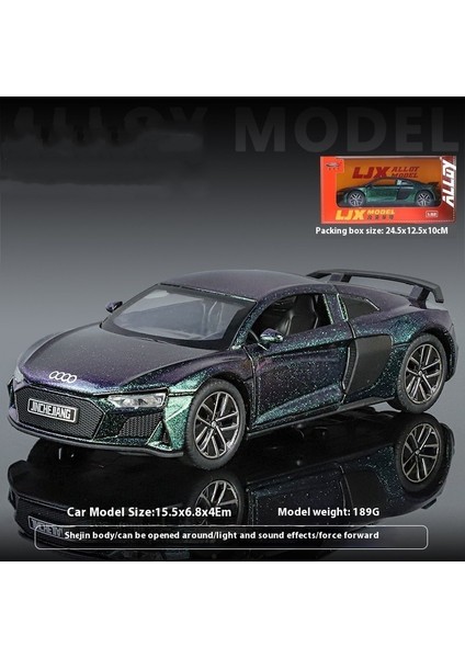 1:32 16CM Alaşım Araba Modeli Spor Araba Sedan Ses ve Işık Bumerang Kapı Açacağı Araba Modeli Koleksiyonluk Süs (Yurt Dışından)