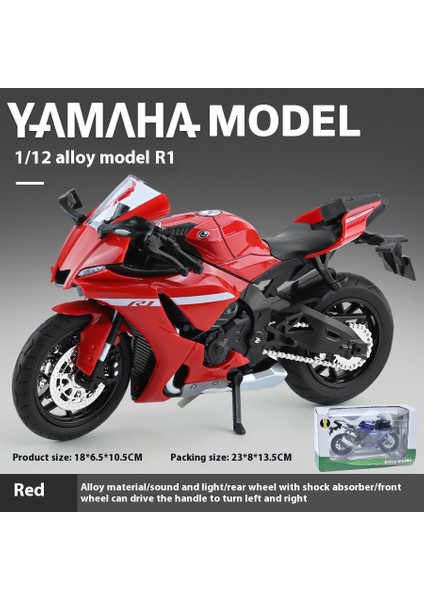 1:12 Alaşımlı Motosiklet Modeli Ses ve Işık Şok Emme Scooter Modeli Koleksiyonluk Süs (Yurt Dışından)