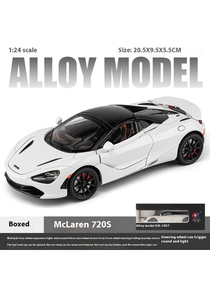 1:24 23CM Alaşım Araba Modeli Simülasyon Spor Araba Oyuncakları Sürücü Kapısı Ses ve Işık Modeli Araba Koleksiyonu Süsleri (Yurt Dışından)