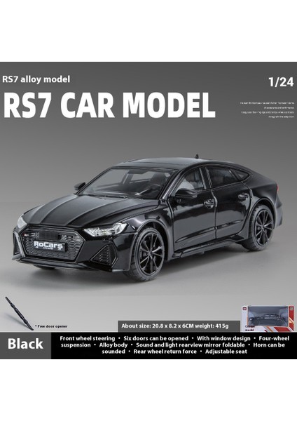 1:24 23CM Alaşım Araba Modeli Sesli ve Işıklı Açık Kapı Spor Araba Modeli Süsleme (Yurt Dışından)