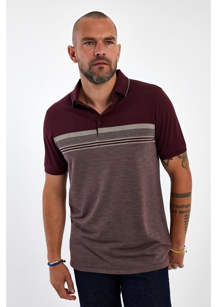 Erkek Basic Polo Yaka Kısa Kol Düz Açık Mavi Tişört