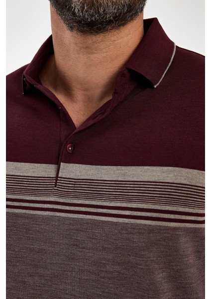 Erkek Basic Polo Yaka Kısa Kol Düz Açık Mavi Tişört modelleri