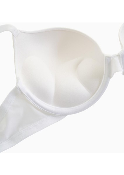 Andes Basic Mikro Kumaş Sütyen-Double Push Up Ekstra Dolgulu BALENLI-2527-BEYAZ