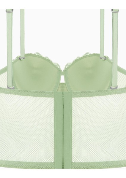 Fashion 2501 Rosali Soft Push Up Dolgulu Dantelli Büstiyer Sütyen Yeşil modelleri