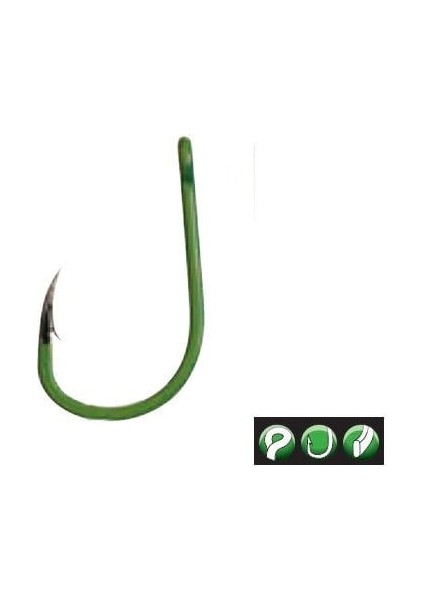 A1G-CARP Camogreen No:2 Sazan Balığı Olta Iğnesi 10ADET