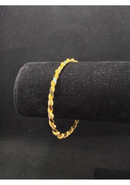 19 gr (Gram) Paftalı Burma Bilezik 22 Ayar Altın Yatırımlık Işçiliksiz modelleri