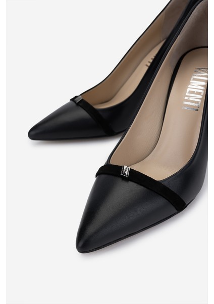 Kadın Hakiki Deri Siyah Deri Topuklu Ayakkabı 1027 252 Bn Ayk Y25 Sıyah Dr modelleri