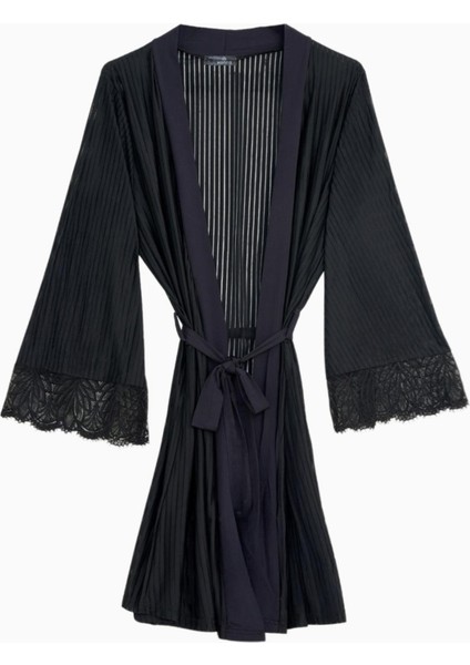 Sabahlık Dantel DETAYLI-2578-SIYAH