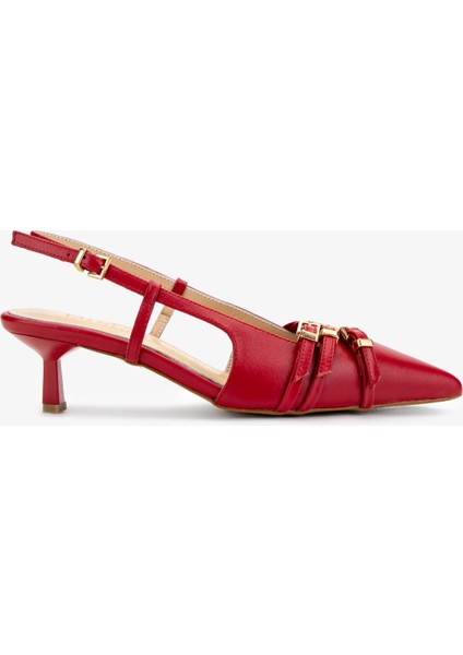 Kadın Kırmızı Topuklu Ayakkabı 1073 051 Bn Ayk Y25 Kırmızı Dr