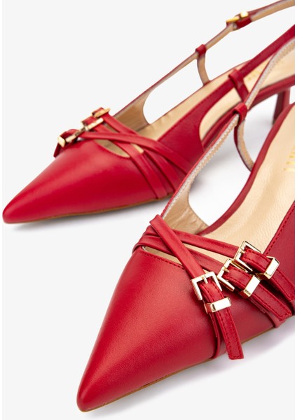 Kadın Kırmızı Topuklu Ayakkabı 1073 051 Bn Ayk Y25 Kırmızı Dr modelleri