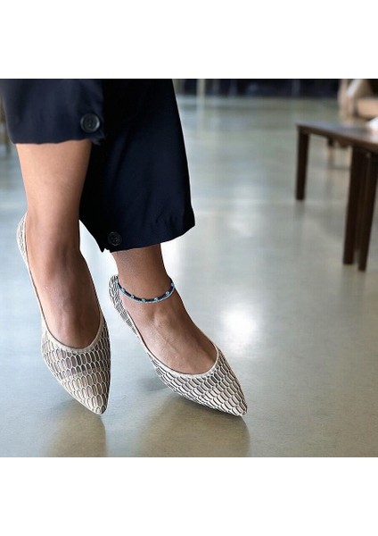 Bej File Rahat Kadın Alçak Ökçe Stiletto fiyatları