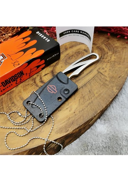 Harley Davidson Komple Çelik Kılıflı Mini Çakı